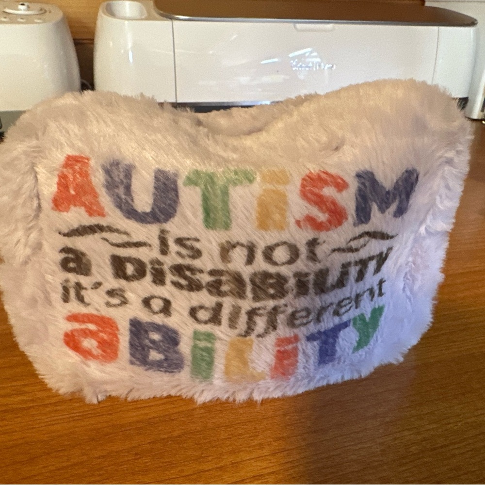 Colorful Autism Awareness Plush Pillow